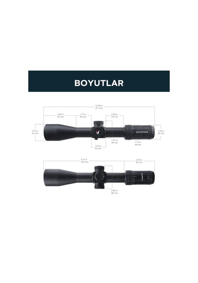 Victoptics S4 4-16x44 Ffp Dürbün Opff-01 Siyah