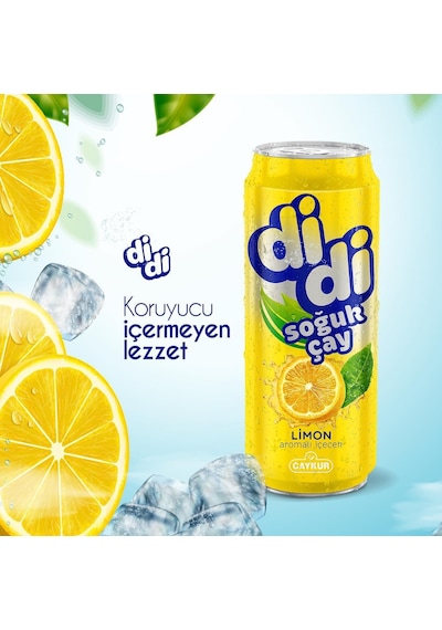 Çaykur Didi Limon Aromalı Soğuk Çay 500 Ml X 12 Adet