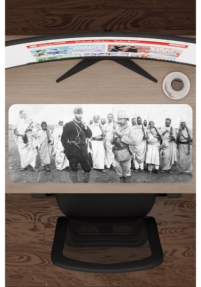 Mustafa Kemal Atatürk V4 70x30 Xl Gaming Kauçuk Kaymaz Taban Mouse Pad Fare Altlığı