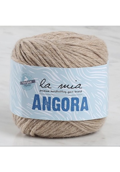 La Mia Angora 50gr Açık Kahve El Örgü İpi - L098-33806 50 x 22