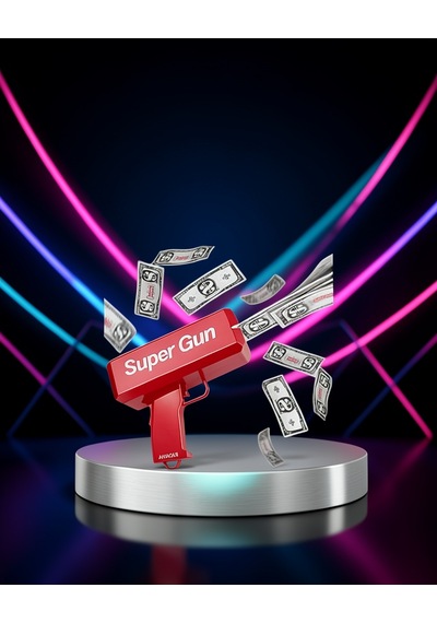Pil İle Çalışan Kâğıt Atışı Oyuncak Tabanca Xuczzzsupergunnnn-4 "