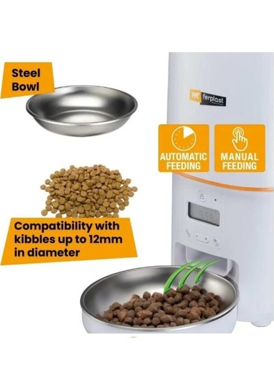 Ferplast Risto Pet Otomatik Kedi Ve Köpek Mama Kabı 4lt