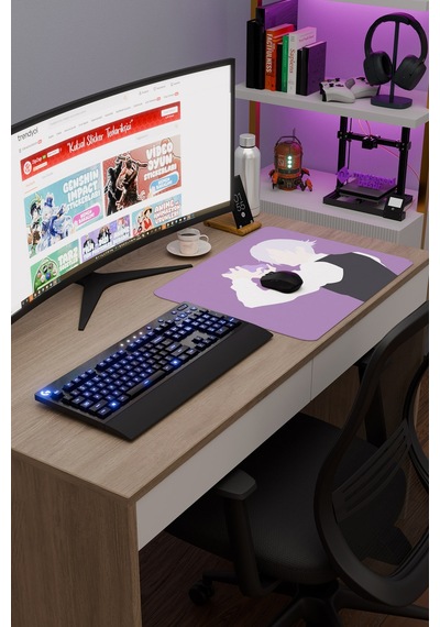 Death Parade Anime V3 - 48x40 Xl Gaming Kauçuk Kaymaz Taban Mouse Pad Fare Altlığı