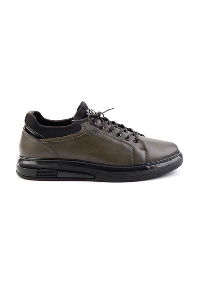 Bambi Haki Hakiki Deri Erkek Sneaker E01018198303 Haki