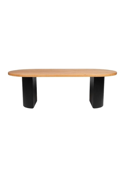 Zeno Ahşap Bohem Yemek Masası 90x200 Siyah - Ahşap
