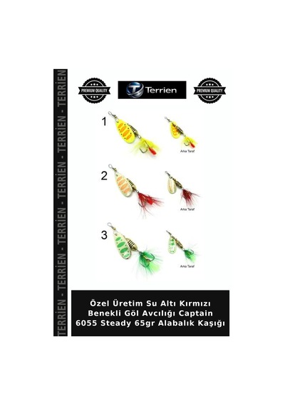 Özel Üretim Su Altı Kırmızı Benekli Göl Avcılığı Captain 6055 Steady 65gr Alabalık Kaşığı