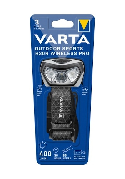 Varta Outdoor Sports H30r Pro Kafa Feneri Wireless Siyah