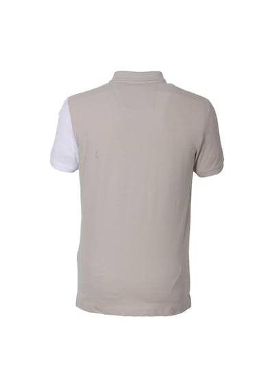 Erkek Polo Yaka Tişört Bej Slim Fit Ribanalı Kol T-shirt Ncs Jeans 1164-bej Bej