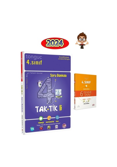 Tonguç Akademi 4. Sınıf Taktikli Soru Bankası + Deneme Sınavı