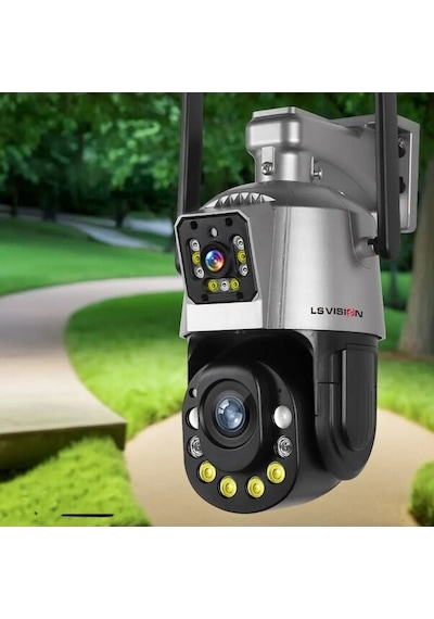 36x Optik Zoomlu Ptz Çift Kameralı Ev Ofis Tarla Kablosuz 6mp 4k Wifi Kamera