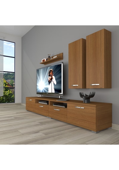 Decoraktiv Eko 5200d Slm Tv Ünitesi Tv Sehpası Ceviz