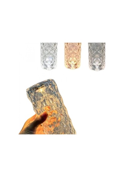 Şarj Edilebilir Kristal Masa Ve Gece Lambası Dokunmatik Renk Değiştirme Renkli