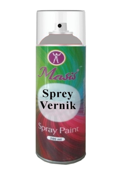Vernik Sprey 200 Ml 1 Adet Akrilik Vernik Kalıcı Şeffaf Koruma İç Ve Dış Mekan Çizilmeye Karşı Dayanıklı Kalıcı