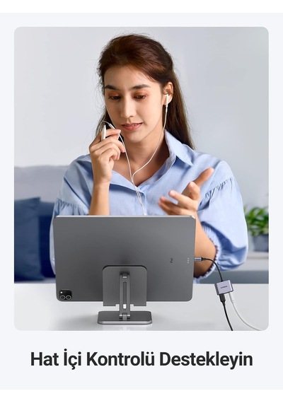 Usb C - 3.5mm Kulaklık Jakı Ses Adaptörü Ve Şarj Cihazı Dac Tip C - Aux Kulaklık Ayırıcı İpad Pro 2021/2020, İpad Air 4, İpad Mini 6, Galaxy S21 Ultra S20 Fe Note20 Tab S7+ İle Uyumlu