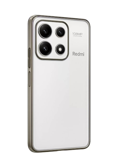 Newface Xiaomi Poco X6 Pro Kılıf Razer Lensli Silikon - Gold Altın
