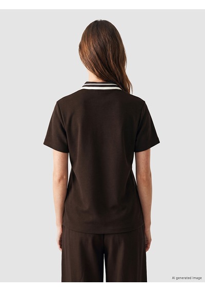 Lcw Modest Kahverengi Soft Touch Kadın Tişört