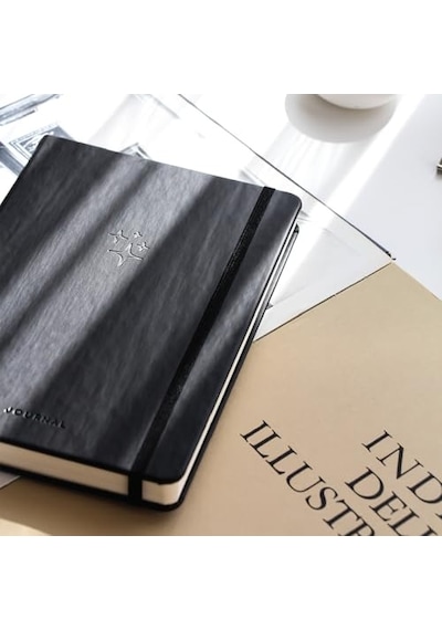 A5 Bullet Journal Noktalı Defter 140 Gr. 80 Yaprak Deep Charcoal Genel
