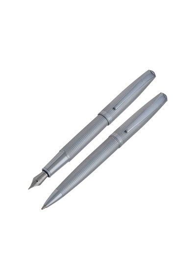 Steelpen 0165 Desenli Krom Dolma Kalem+tükenmez Standart