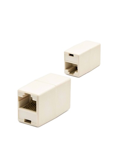 Rj45 To Rj45 Uzatma Adaptör Krem 10 Adet Evimdeyokyok