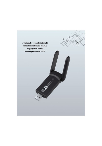 Usb Wifi Adaptör 1200 Mbps Hız - Glst9609-9162