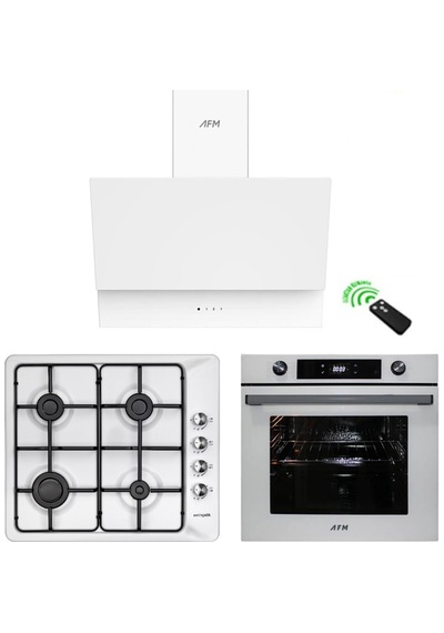 Eminçelik ve AFM Tech 31 221 + FM7701+FM3401  Ankastre Set Beyaz