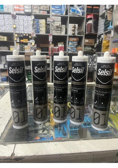 Selsil Genel Amaçlı Silikon Şeffaf 10 Adet 280 Ml