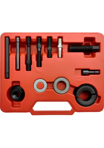 Ximistore9 14 Parça Çelik Kasnak Çekme Ve Takma Takımı, Gm Ford İçin Alternatör Ve Direksiyon Pompası Kasnak Aleti