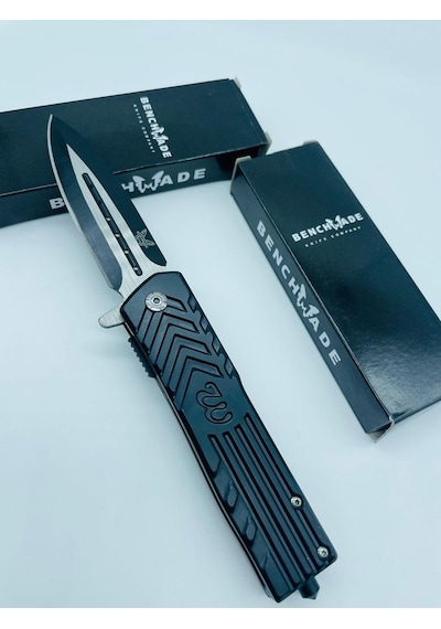 Benchmade Marka Siyah Metal Kasa Kamp Çakı //21cm-m131 Siyah
