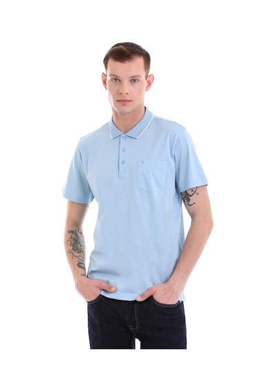 Hatemoğlu Mavi Regular Fit Cepli Polo Yaka Merserize Pamuk T-Shirt 3536102 Mavi Hatemoğlu Mavi Regular Fit Cepli Polo Yaka Merserize Pamuk T-Shirt 3536102 Mavi