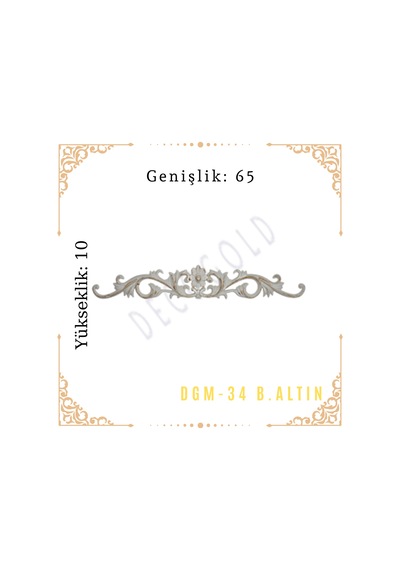 Decogold Saray Tavan Motif 10 65 Dgm-34 Beyaz Altın