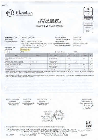 Natura Datça İncir Kekik 20 G