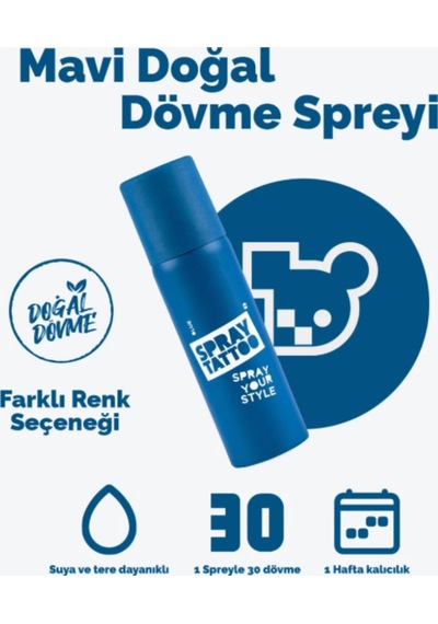 One Spray Tattoo Spray Your Style - Blue Diğer