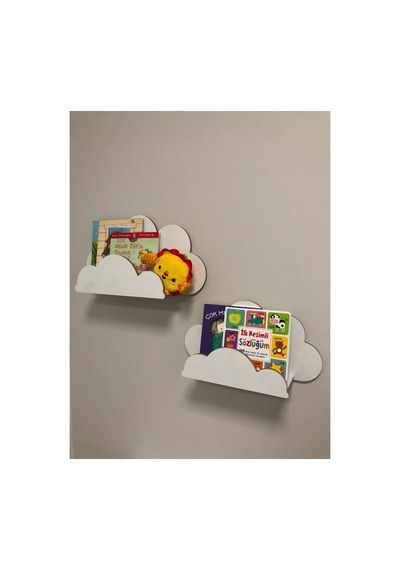 Montessori Bulut Duvar Rafı - Çocuk Odası Kitaplık - Dekoratif Ve Dayanıklı Tasarım Beyaz Beyaz Montessori Bulut Duvar Rafı - Çocuk Odası Kitaplık - Dekoratif Ve Dayanıklı Tasarım Beyaz Beyaz