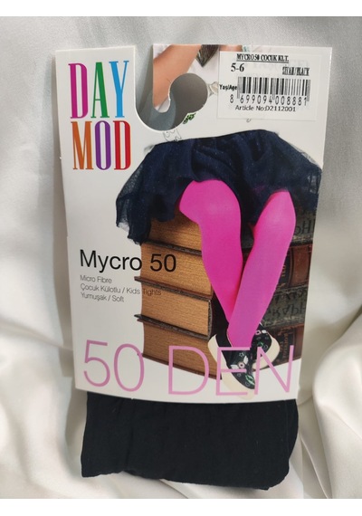 Day Mod Daymod Mycro 50 Den Mikrofiber Çocuk Külotlu Çorap Siyah