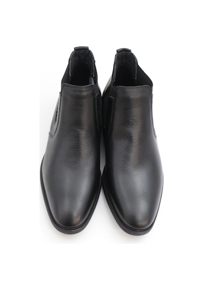 Nesilshoes Nesil Shoes Thrtrk 908 Siyah Hakiki Deri Kauçuk Taban Erkek Bot