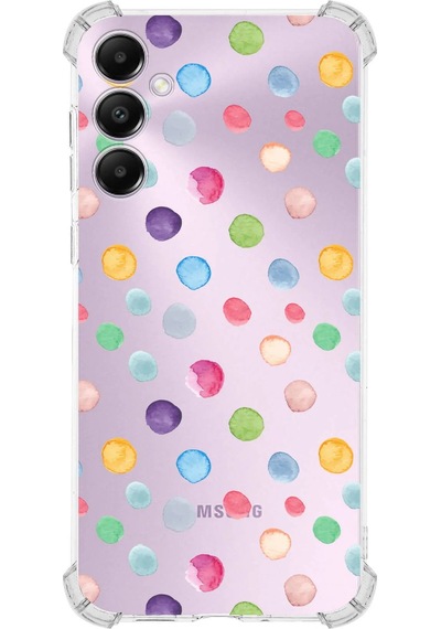 Galaxy A05s Uyumlu Water Color 6 Baskılı Şeffaf Köşe Korumalı Antişok Kılıf