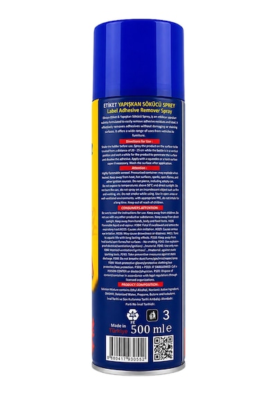 Ebrayn Etiket Ve Yapışkan Sökücü Sprey 500 Ml