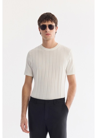 Avva Erkek Siyah Beli Lastikli Teknik Kumaş Comfort Slim Fit Pantolon A61y3209