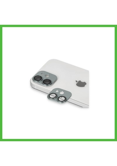 Vaveni İphone 11 Uyumlu Pers Alüminyum Kamera Lens - Yeşil Arz