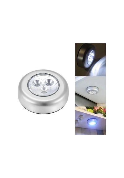 Gardrop - Çekmece - Dolap Köşe Aydınlatıcı Kablosuz Pilli Led Spot Mutfak Lamba Stick Renkli