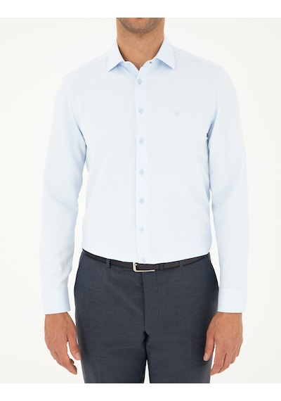 Pierre Cardin Erkek Açık Mavi Gömlek Desenli 50282965-vr003 Açik Mavi