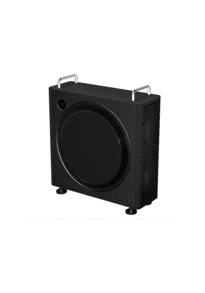 Mac Mini M4 M4 Pro Standı Siyah, Alüminyum Dikey Koruyucu Kasa, Havalandırmalı Metal Mac Mini Tutucu, Port Erişimli Ayaklı Masaüstü Stand, 2024 Uyumlu