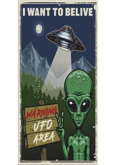 Uyarı zombi (10 CM X 20 CM) mini retro ahşap poster