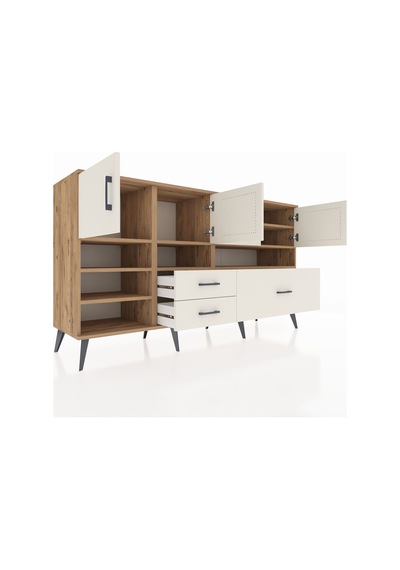 Hyperion Konsol 8 Raflı 3 Çekmeceli 4 Kapaklı 176x44x99 Çam-aytaş Çam-aytaşı Hyperion Konsol 8 Raflı 3 Çekmeceli 4 Kapaklı 176x44x99 Çam-aytaş Çam-aytaşı