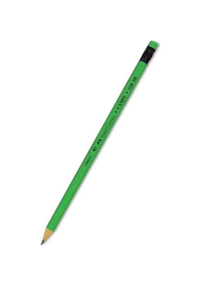 Kurşun Kalem Silgili 4 Adet Candy Hb Siyah Kurşun Kalem Silgili Kalem Neon Desenli Hb Kalem