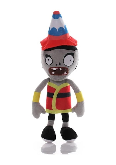 Plants Vs And Zombies 30 Cm Peluş Oyuncak Bitki Zombi Zombie Oyuncak Pembe - Siyah