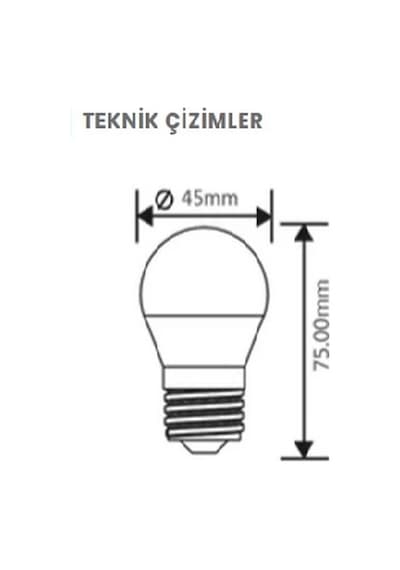 Braytron 5 W E-27 Duy 6500K Beyaz Işık Mini Led Ampul - Ba11-005