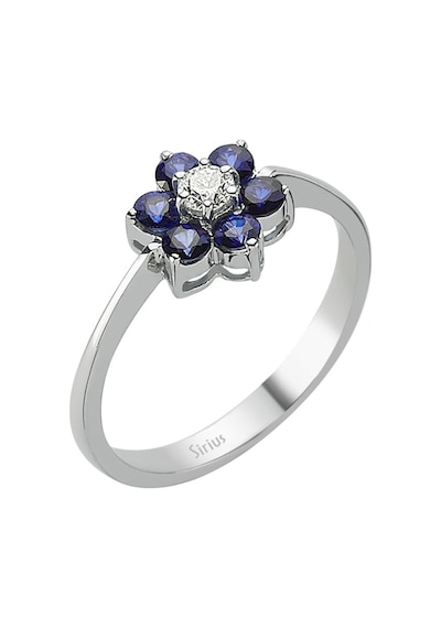 Sirius Safir Ve Pırlanta Taşlı Papatya Yüzük 0817R0134