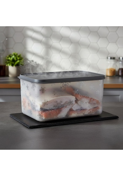 Lexroo No Frost Silikon Yumuşak Kapalı Saklama Kabı Dondurucu Ve Buzluk Saklama Kabı 3150 Ml Çok Renkli