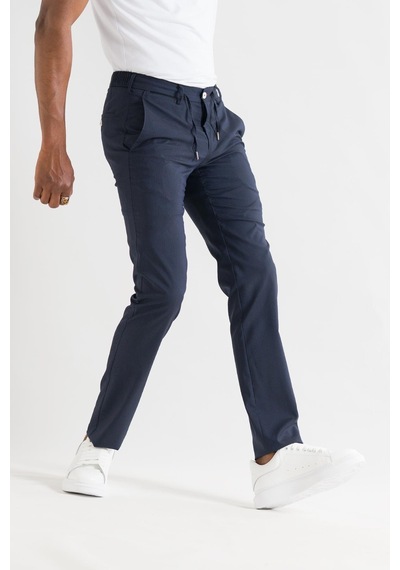 Ecer Slimfit Beli Lastikli İplikli İnce Yazlık Kumaş Jogger Pantolon 001